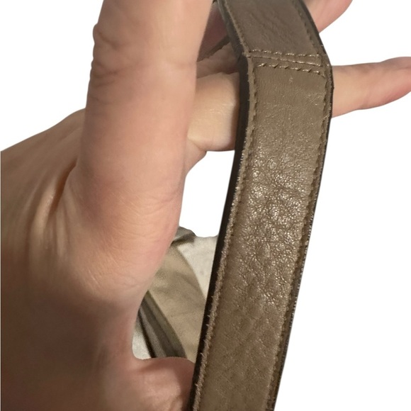 Coach Park Duffle Crossbody Bag Convertible Genuine Leather F19726 Ivory Taupe - Picture 9 of 13